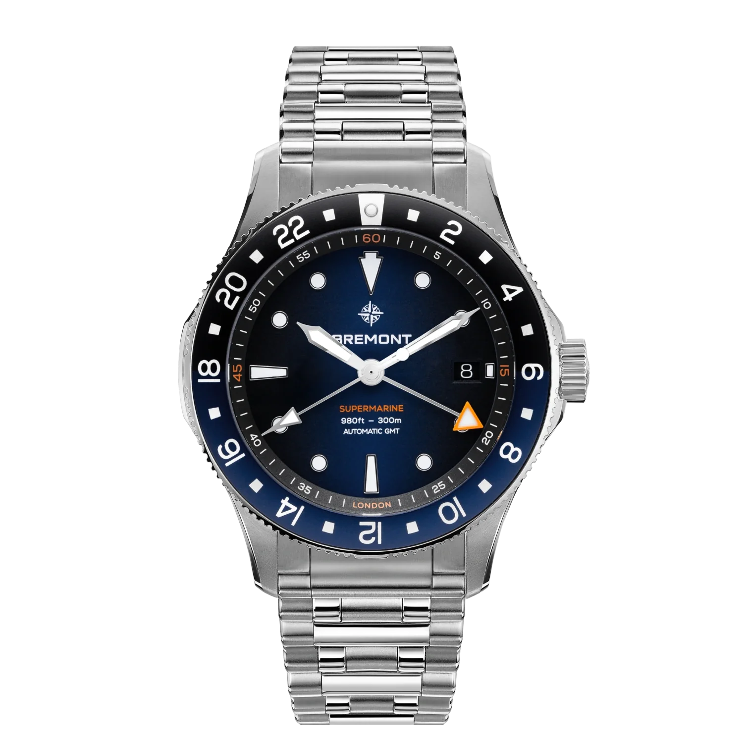 Bremont_Supermarine_GMT_1_ac8093d4-c29c-41b0-b7c1-25467d033035 Supermarine 300M GMT, 'Glacier' Blue - Image 1